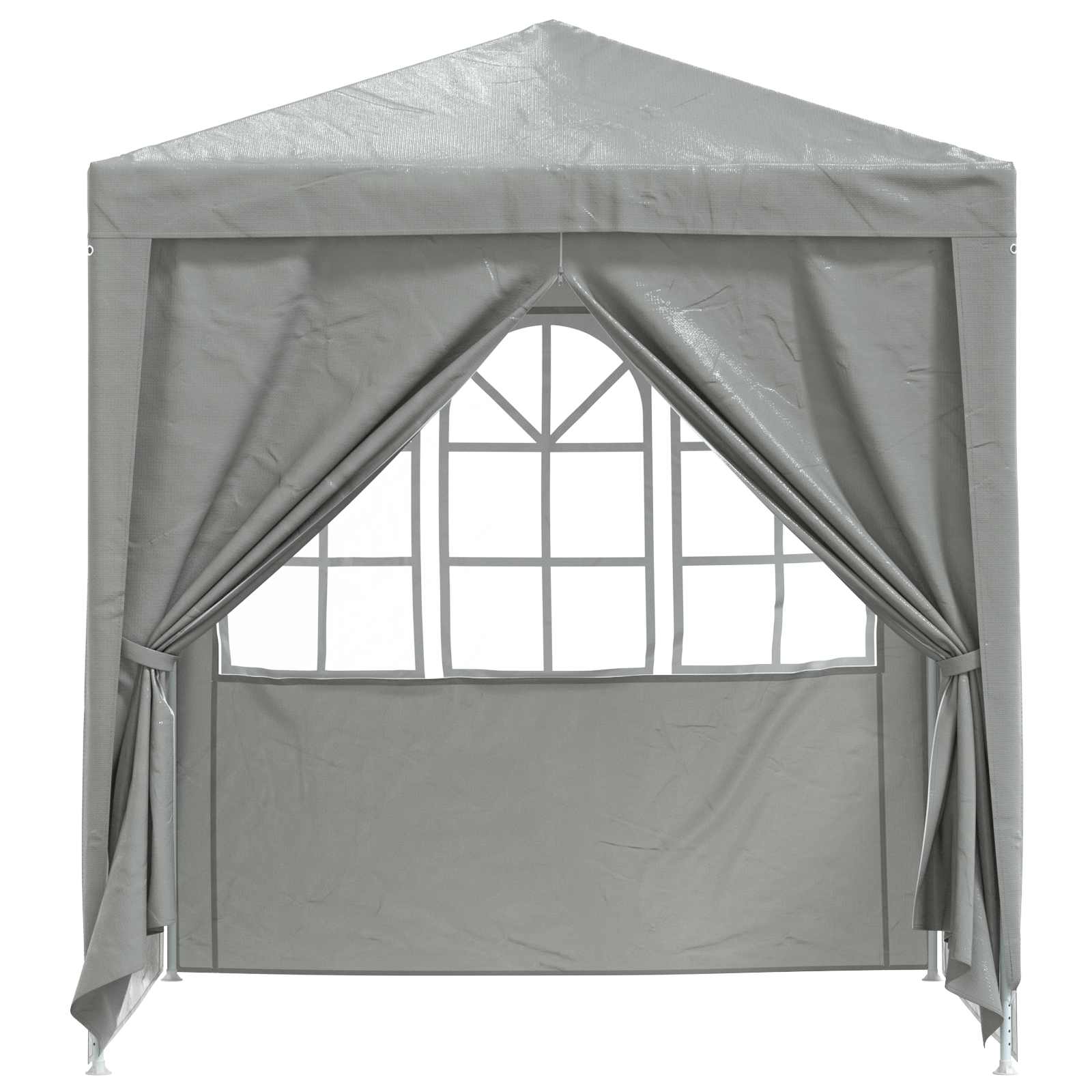 Party-Zelt Rot 200 x 200 x 240 cm PE und Stahl