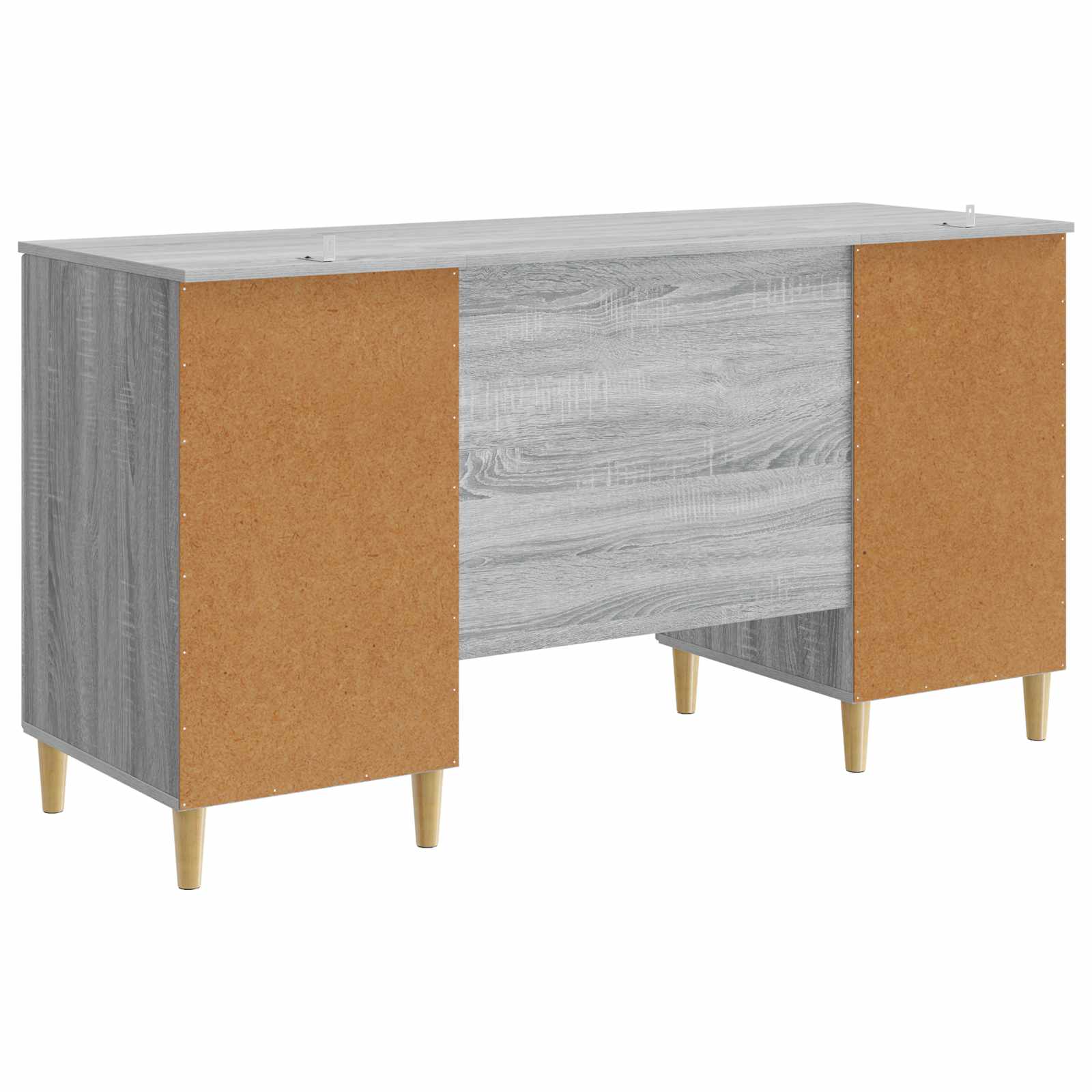 Schreibtisch mit Regal Schwarz 142,5 x 50 x 75 cm Holzwerkstoff