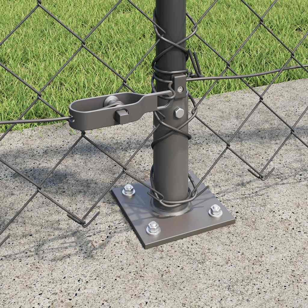 Outdoor Kettenglied-Zaun Erdfixierung 10 x 0,4 m Grün Netz