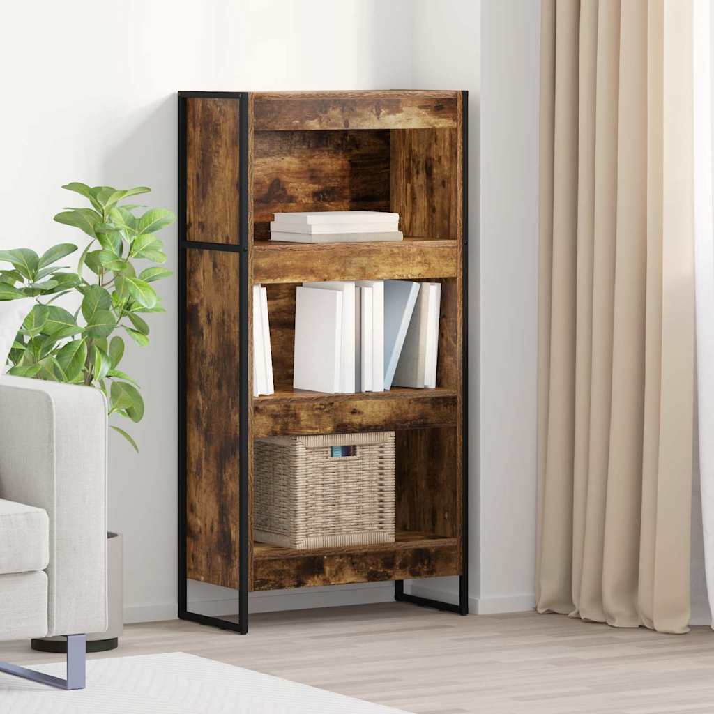 Bücherregal 2 pcs Schwarz Eichen-Optik 60 x 30 x 189,5 cm
