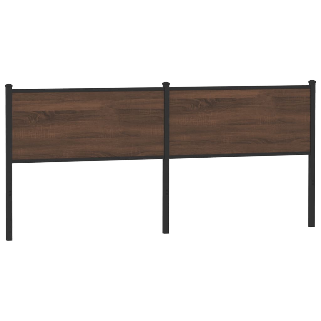 Ersatz-Kopfteil Räuchereiche 75 cm Holzwerkstoff und Stahl