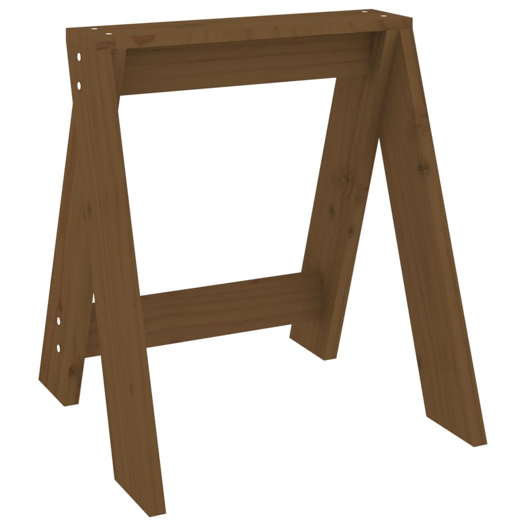 Hocker 2 Stk. 40x40x45 cm Massivholz Kiefer
