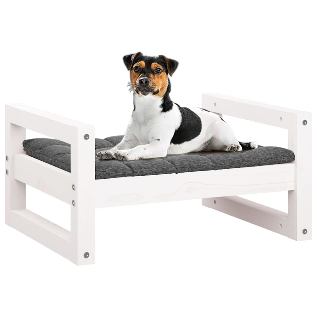 Hundebett 55,5x45,5x28 cm Massivholz Kiefer