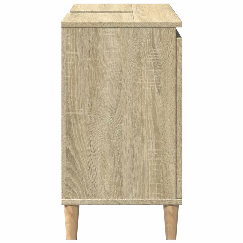 Badschrank Weiß 65x33x60 cm Holzwerkstoff