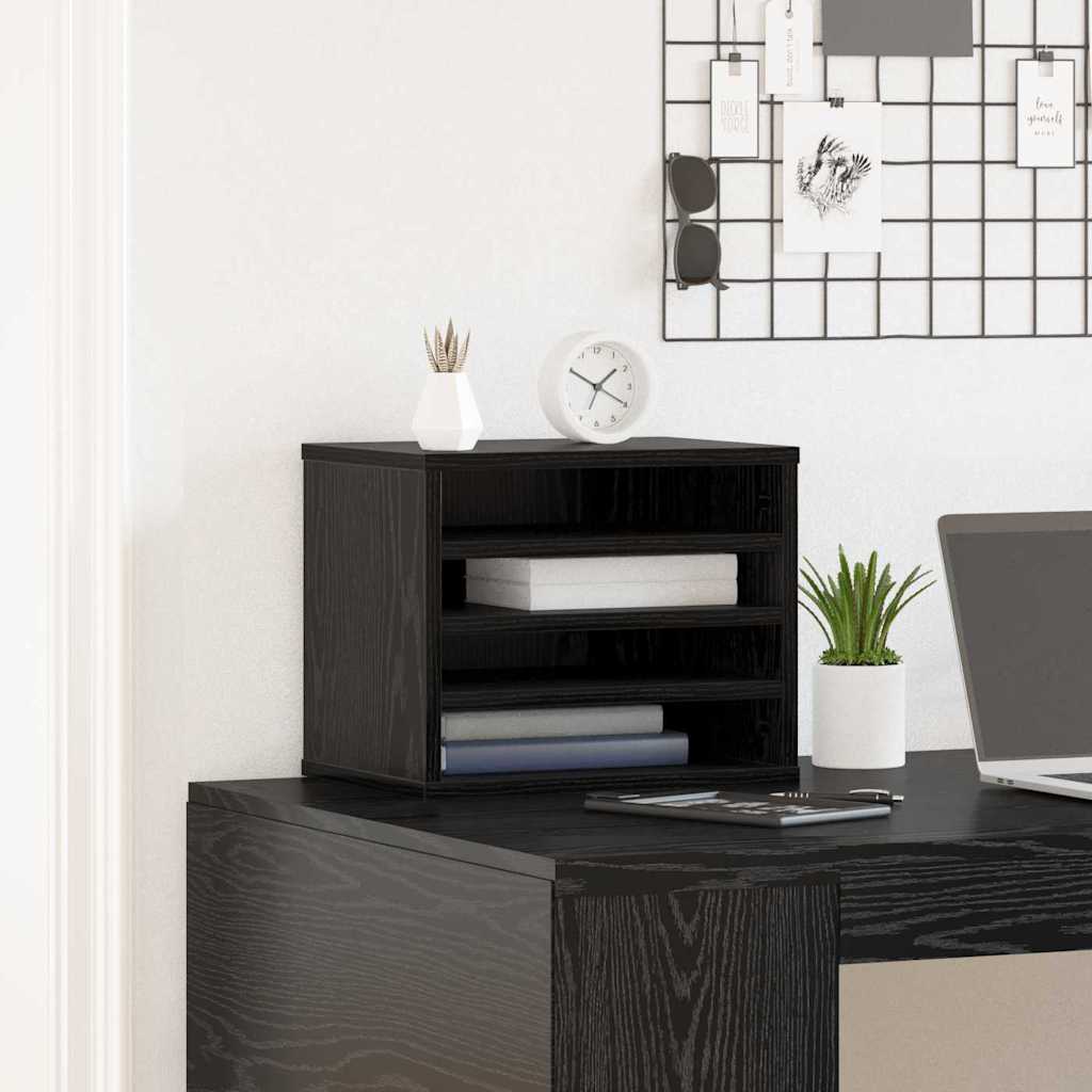 Schreibtisch-Organizer Weiß 36x26x29,5 cm Holzwerkstoff