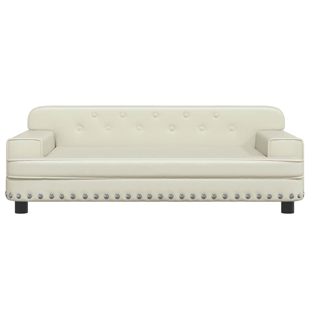 Kindersofa Schwarz 90x53x30 cm Kunstleder