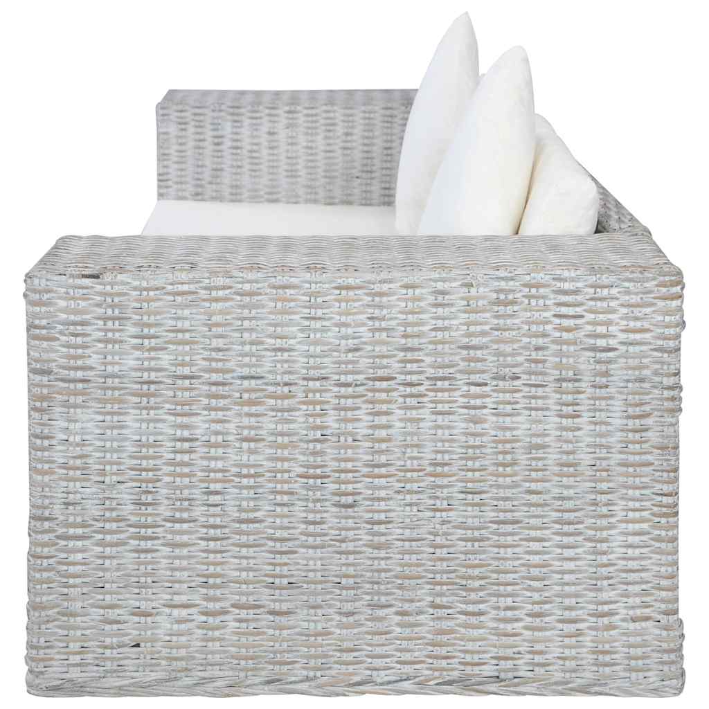 2-Sitzer Sofa Echtes Rattan