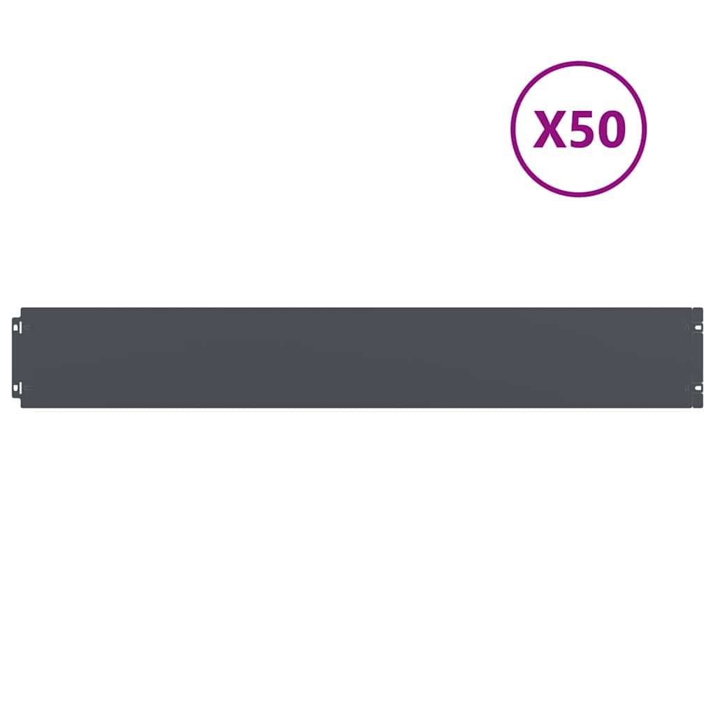 Raseneinfassung 10 pcs 10 x 103 cm Wetterfeststahl Rostig