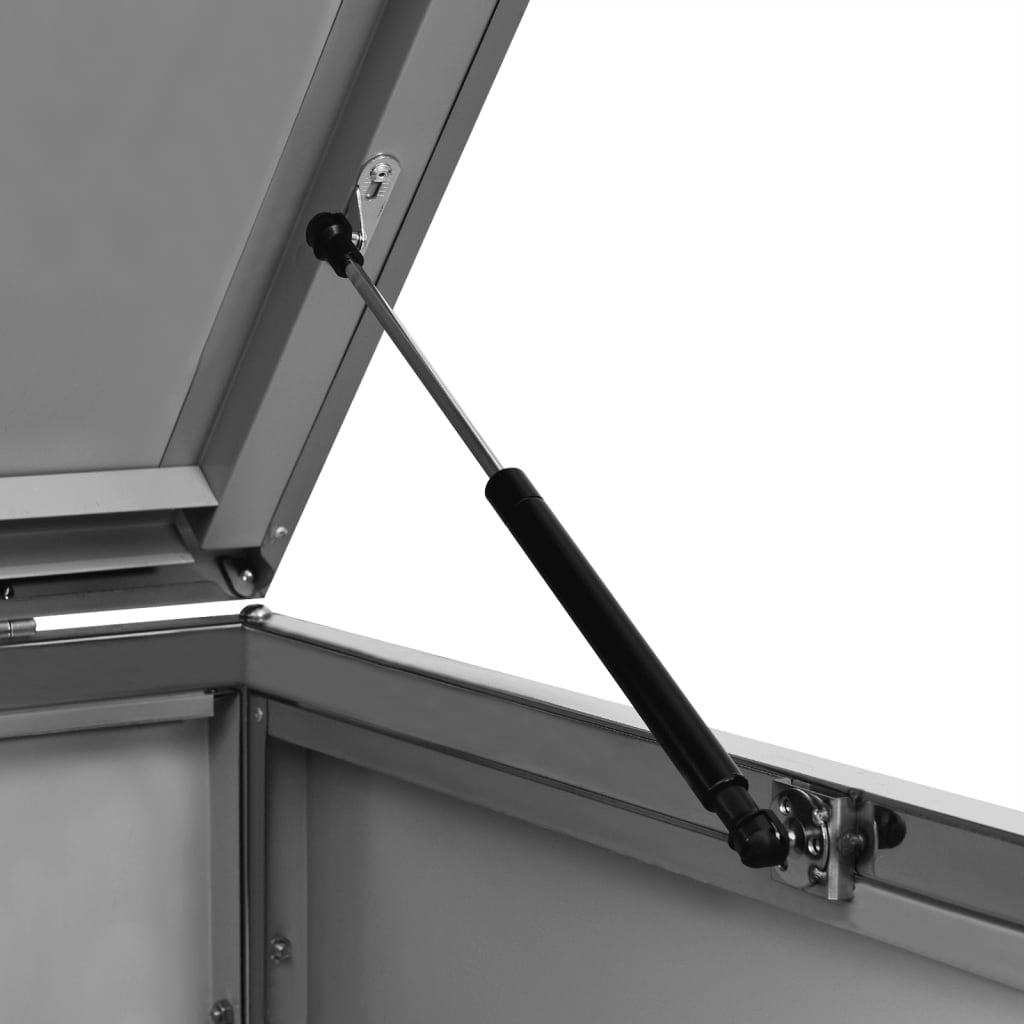 Mülltonnenbox für 3 Tonnen 207x77,5x112,5 cm Edelstahl