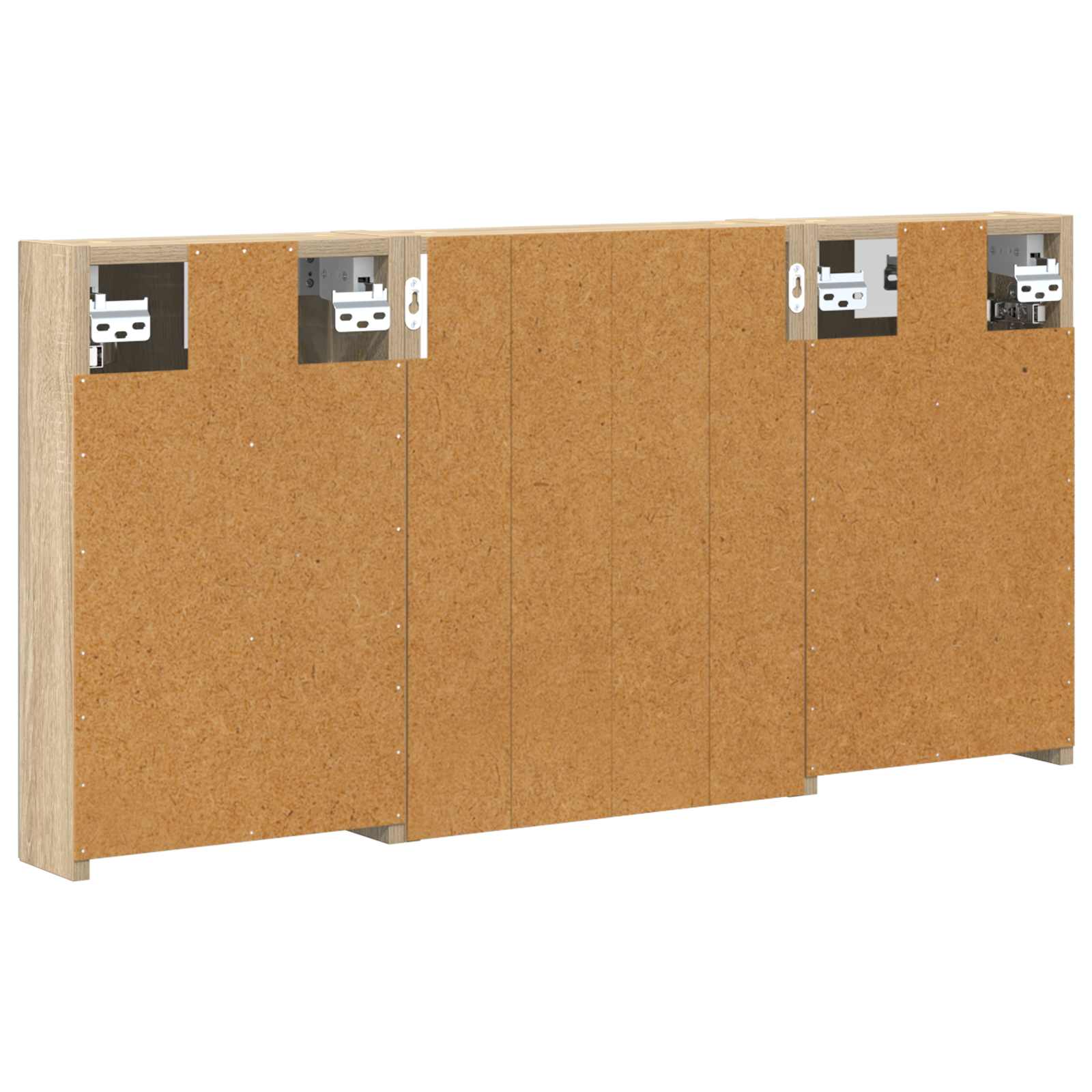 Badezimmerschrank-Set 3 pcs 80 x 10,5 x 50 cm Holzwerkstoff