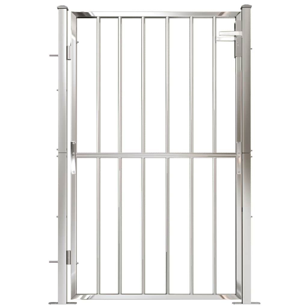 Gartentor 100 x 95 cm Edelstahl