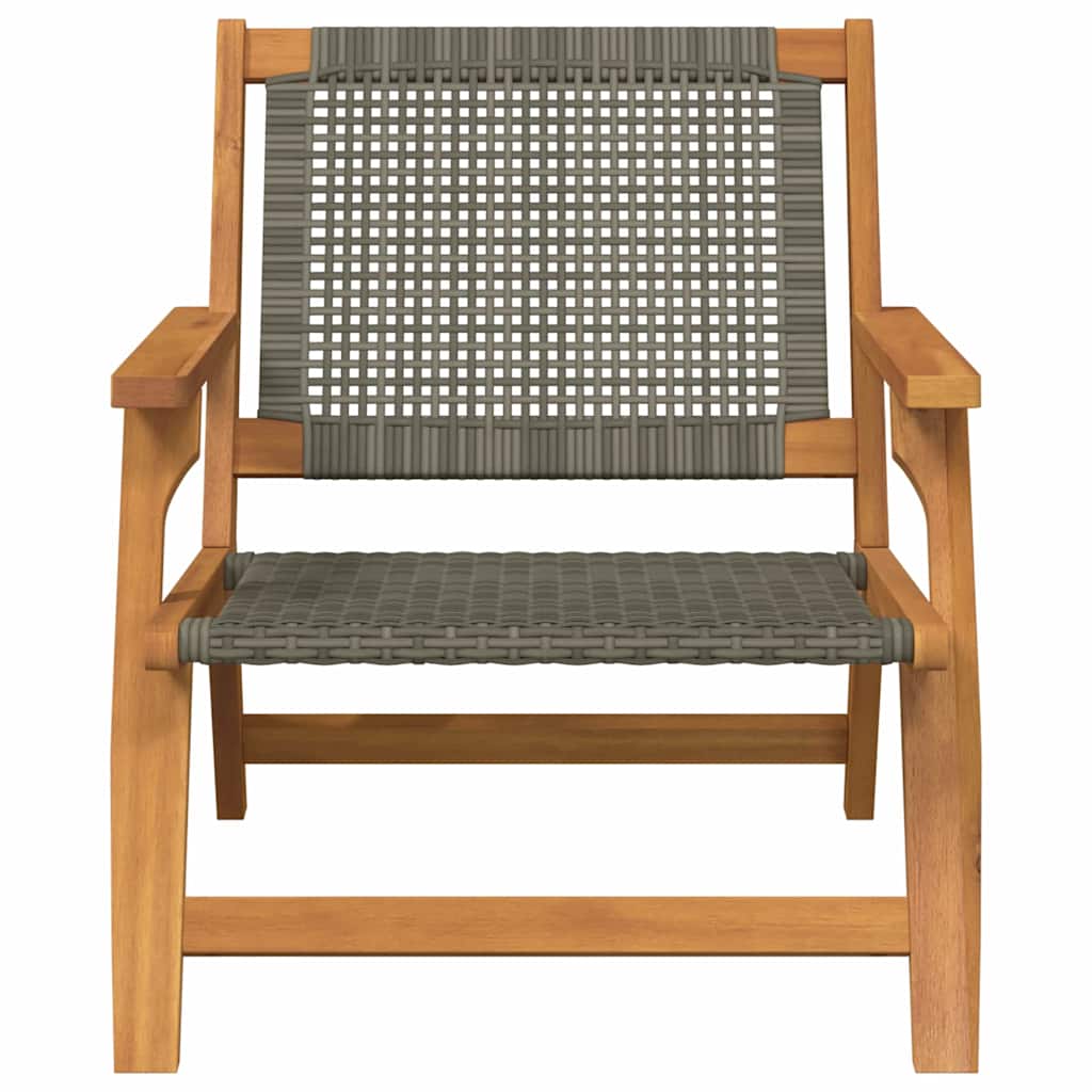gartenmöbel Schwarz 122 x 78 x 73 cm Massivholz Akazie