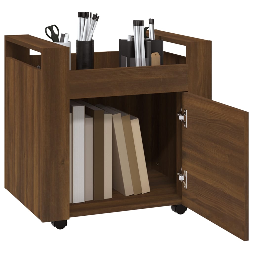 Bürowagen Weiß 60x45x60 cm Holzwerkstoff