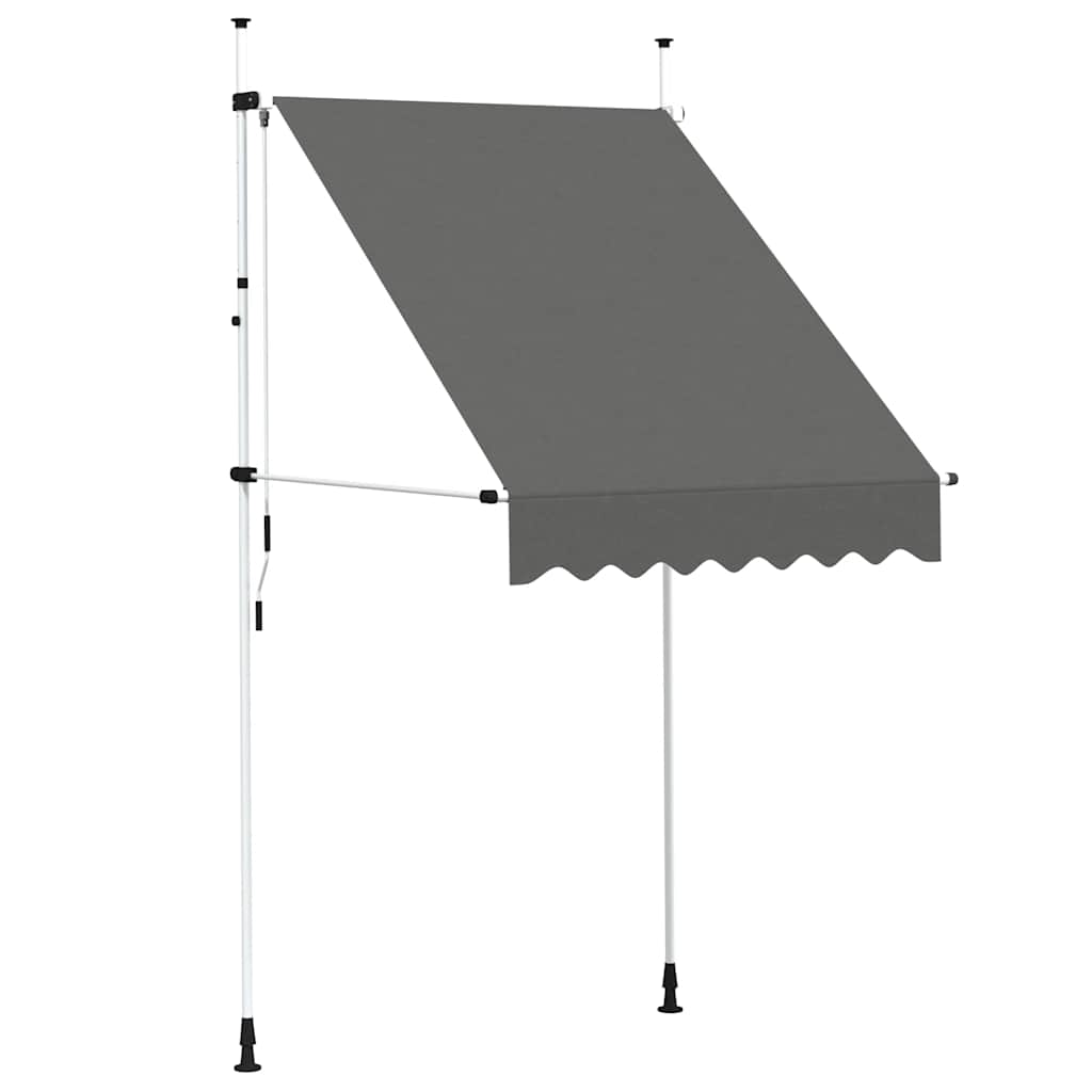 Einziehbare Markise Handbetrieben 150 cm Anthrazit