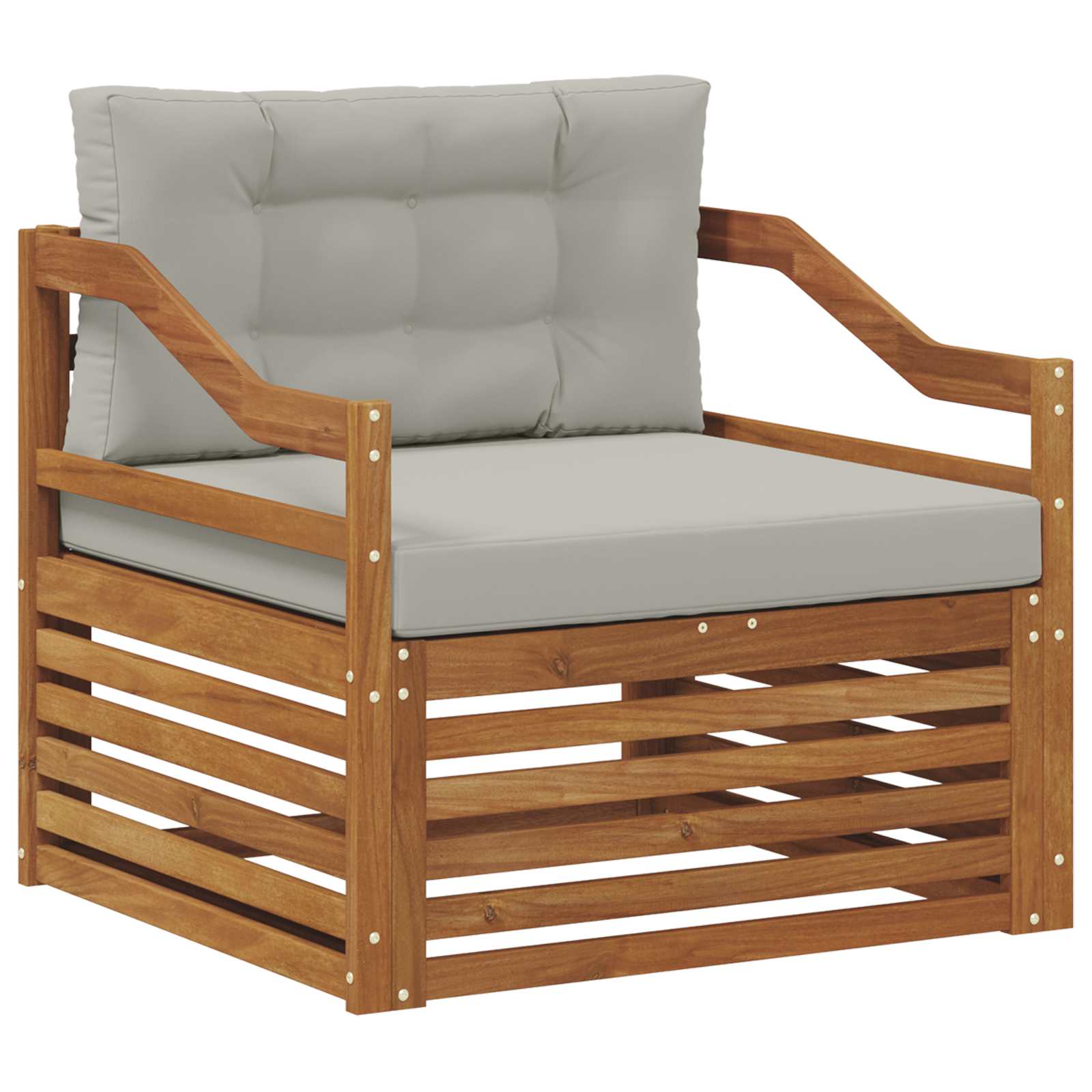 2 Stück Outdoor-Sofa Natur