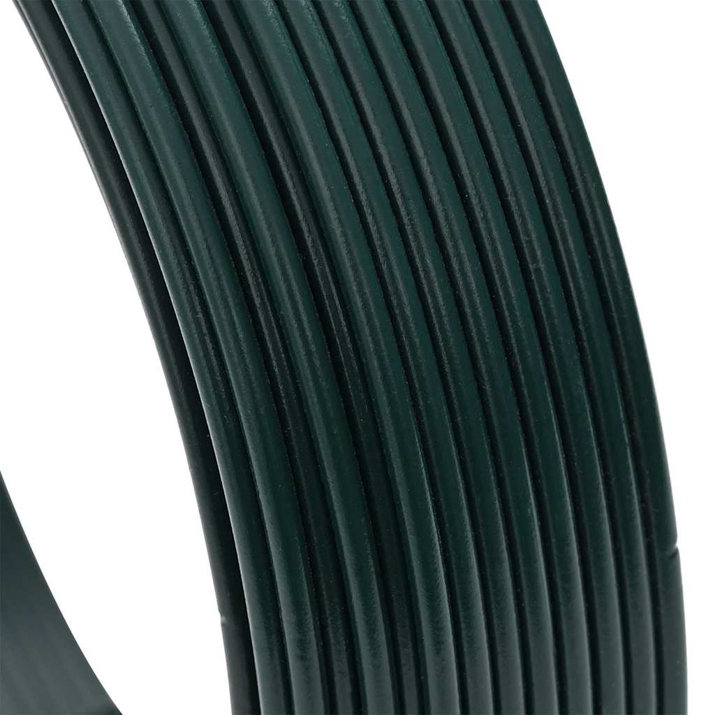 Zaun-Bindedraht 250 m 0,9/1,4 mm Stahl Schwarzgrün
