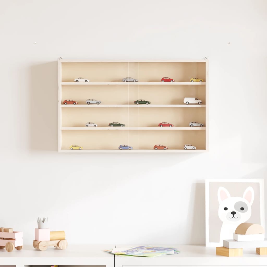 Sammlervitrine aus Holz mit Türen 40x8,5x37 cm