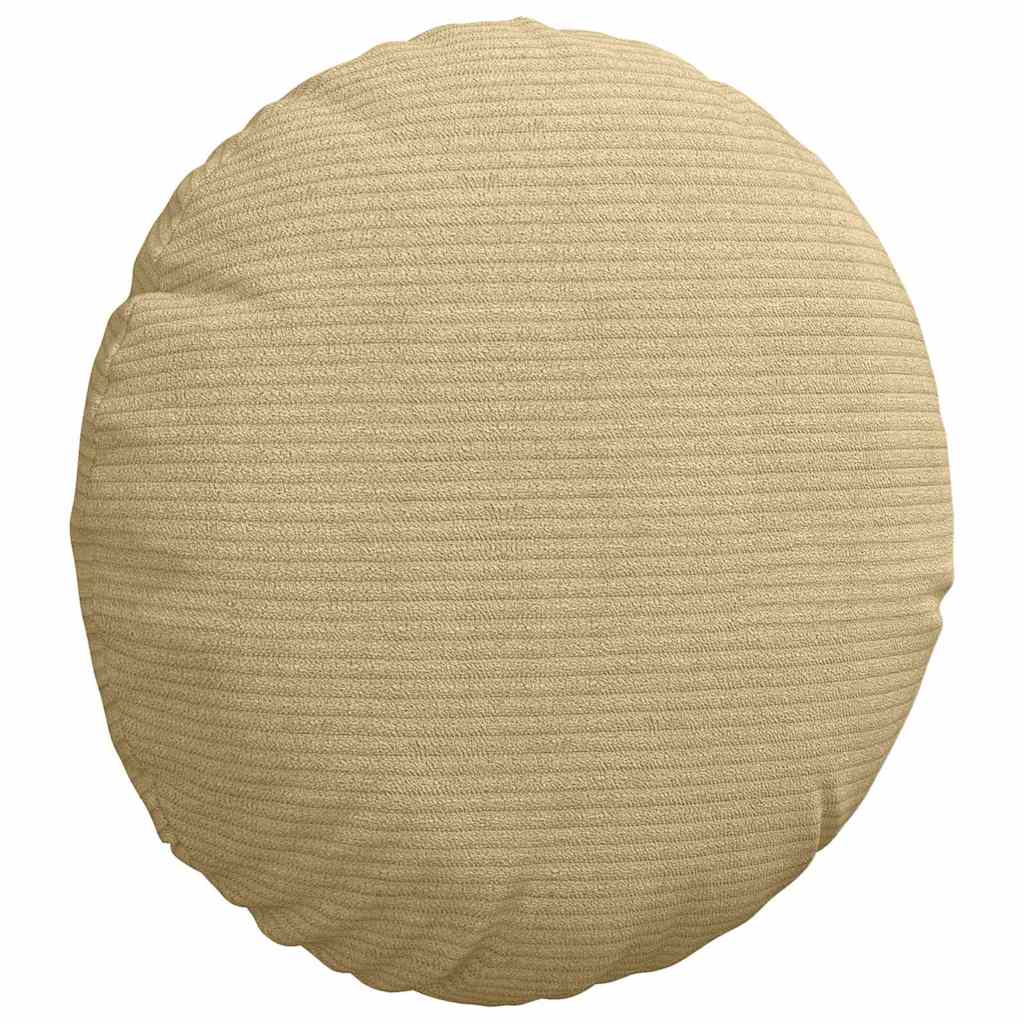 Sitzkissen 2 pcs Hellgrau Ø30 x 13 cm Cordstoff
