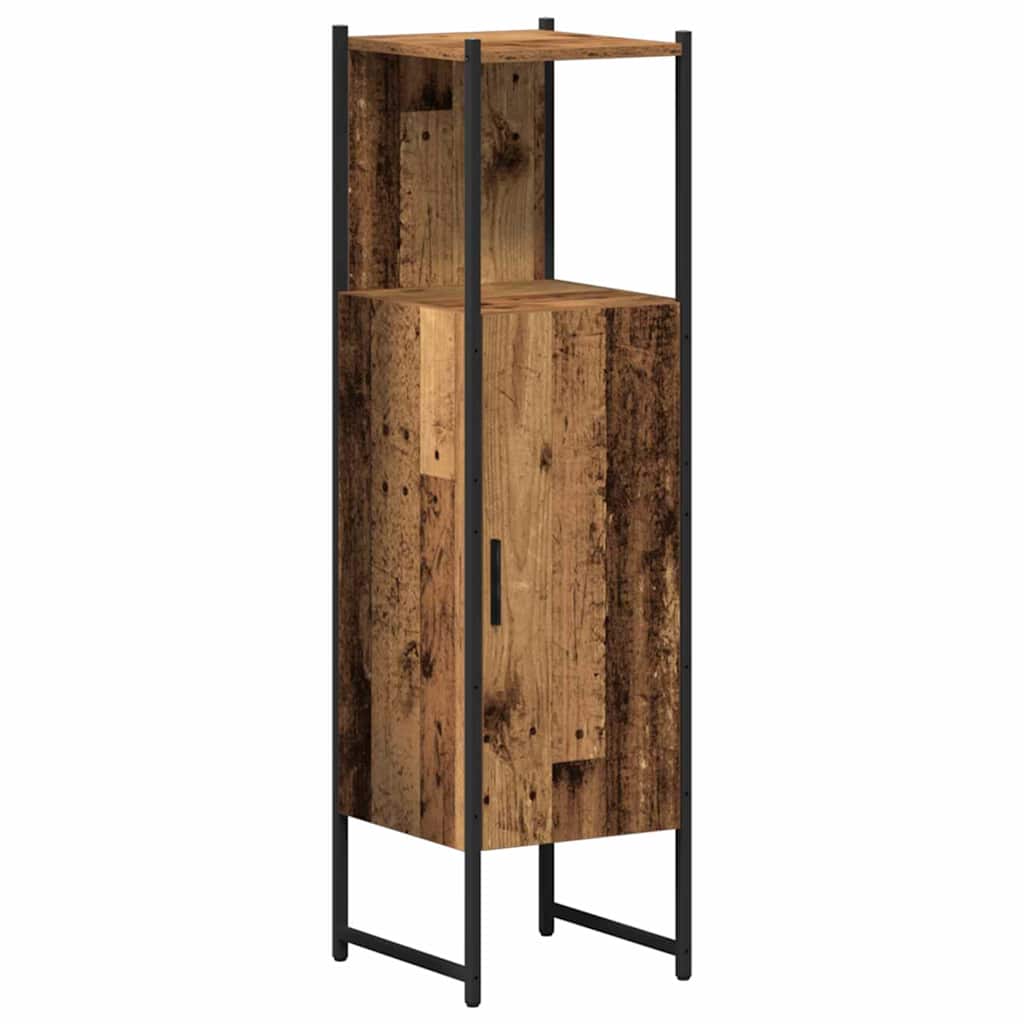 3-tlg. Badmöbel-Set Schwarz Holzwerkstoff