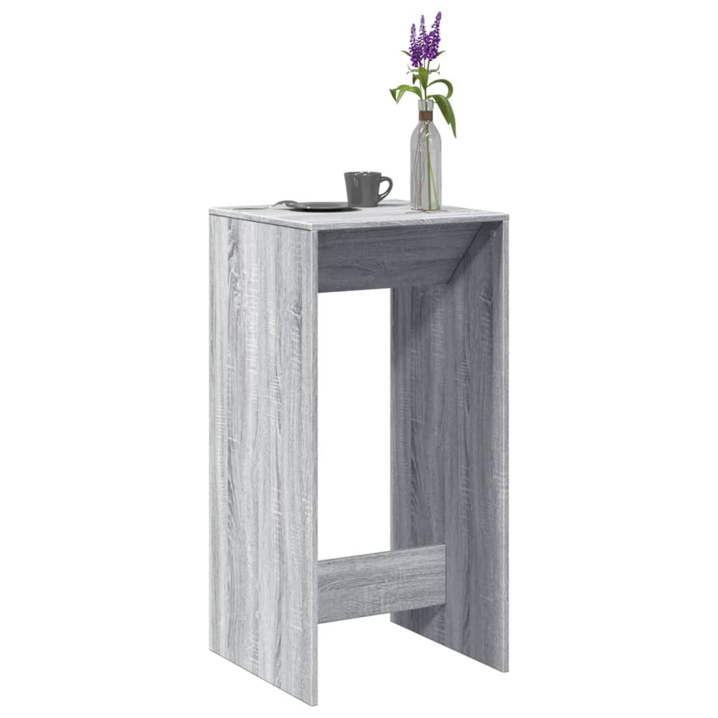 Bartisch Schwarz Eichen-Optik 102 x 50 x 103,5 cm Holzwerkstoff