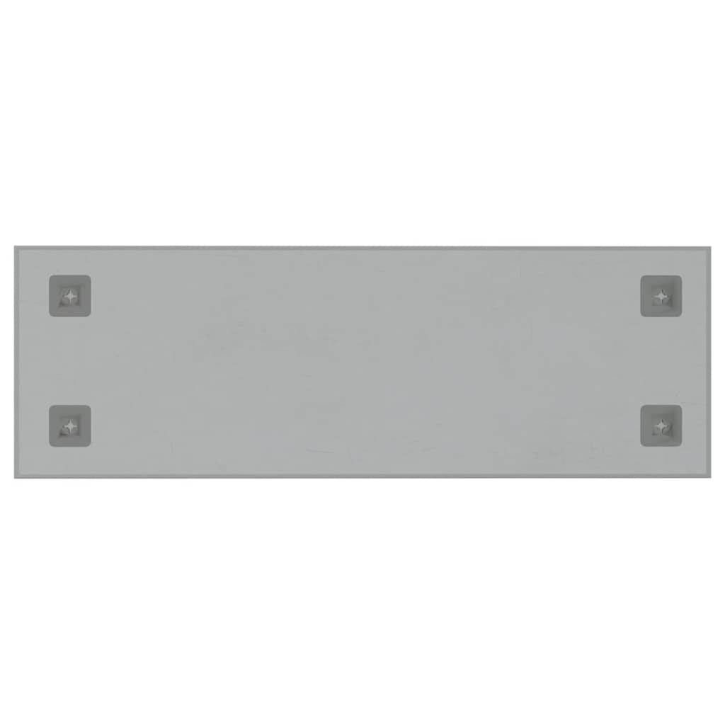 Magnettafel Wandmontage Schwarz 40x20 cm Hartglas
