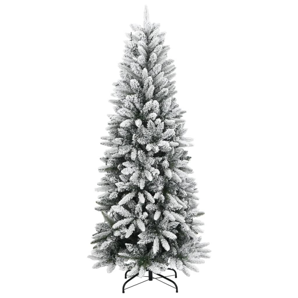Künstlicher Weihnachtsbaum mit 150 LEDs mit Ständer Weiß 120 cm