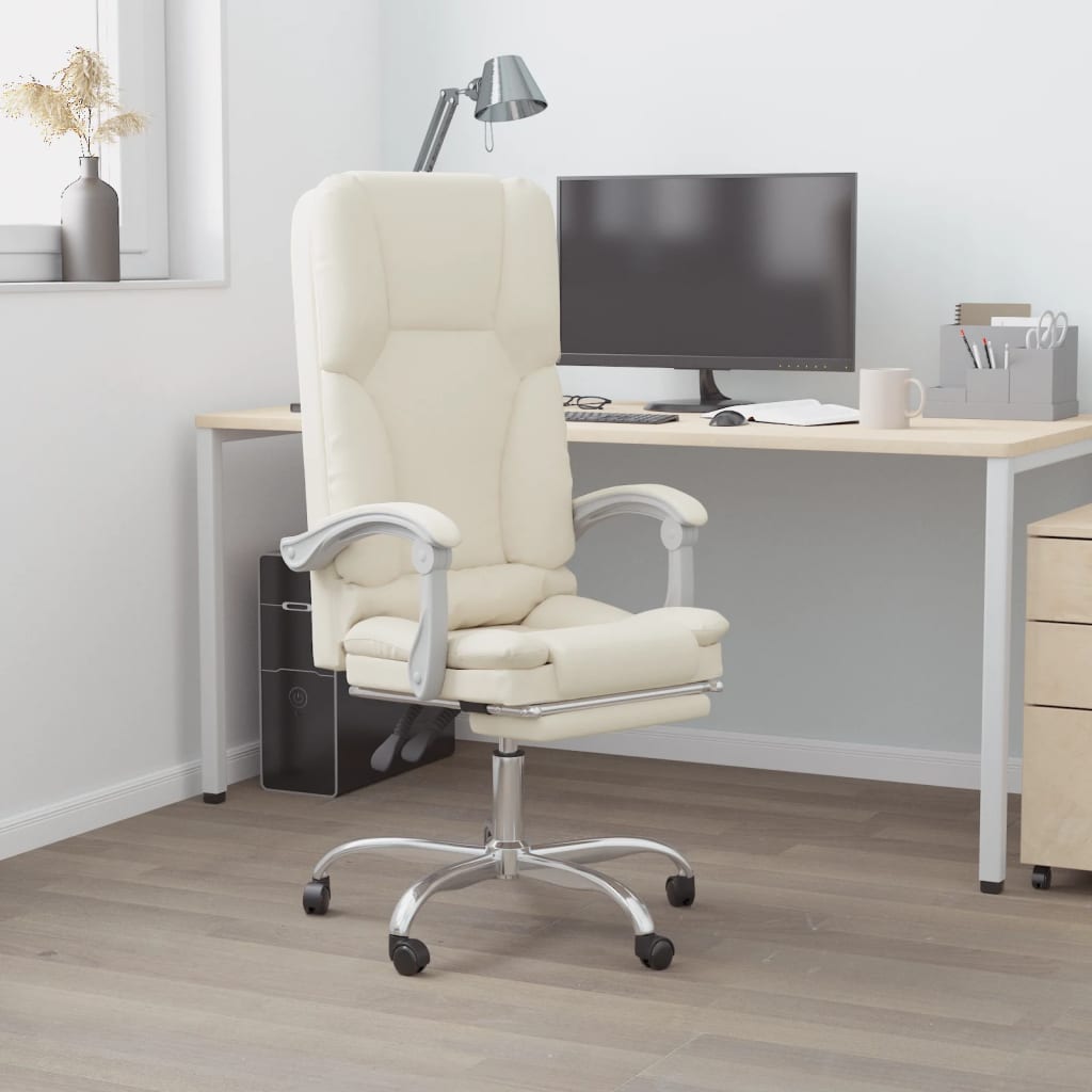 Bürostuhl mit Massagefunktion Schwarz Kunstleder