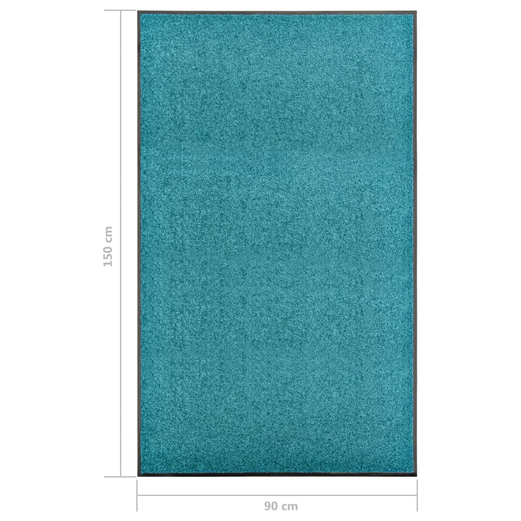 Fußmatte Waschbar Anthrazit 120x180 cm