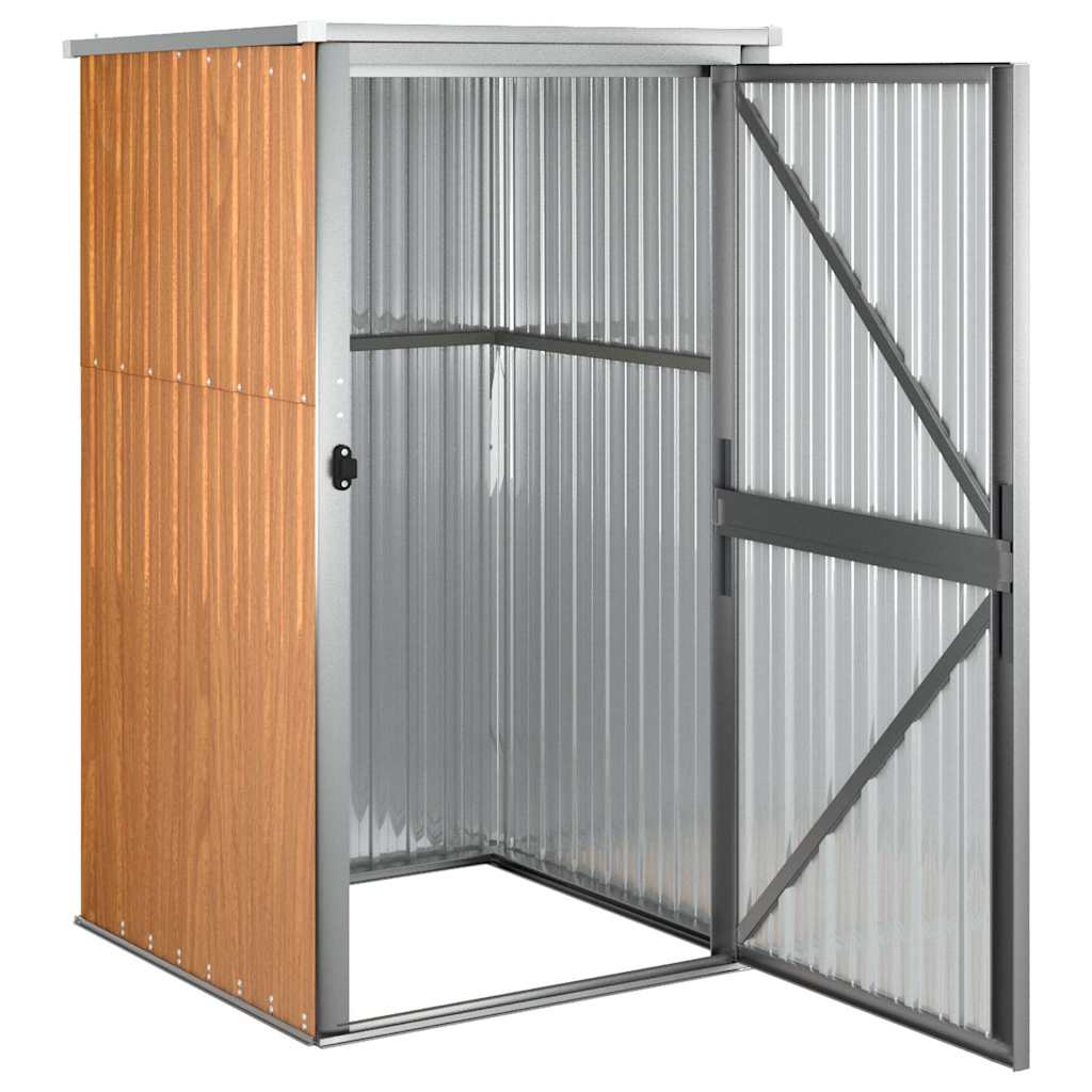 Gerätehaus Grün 88x89x161 cm Verzinkter Stahl