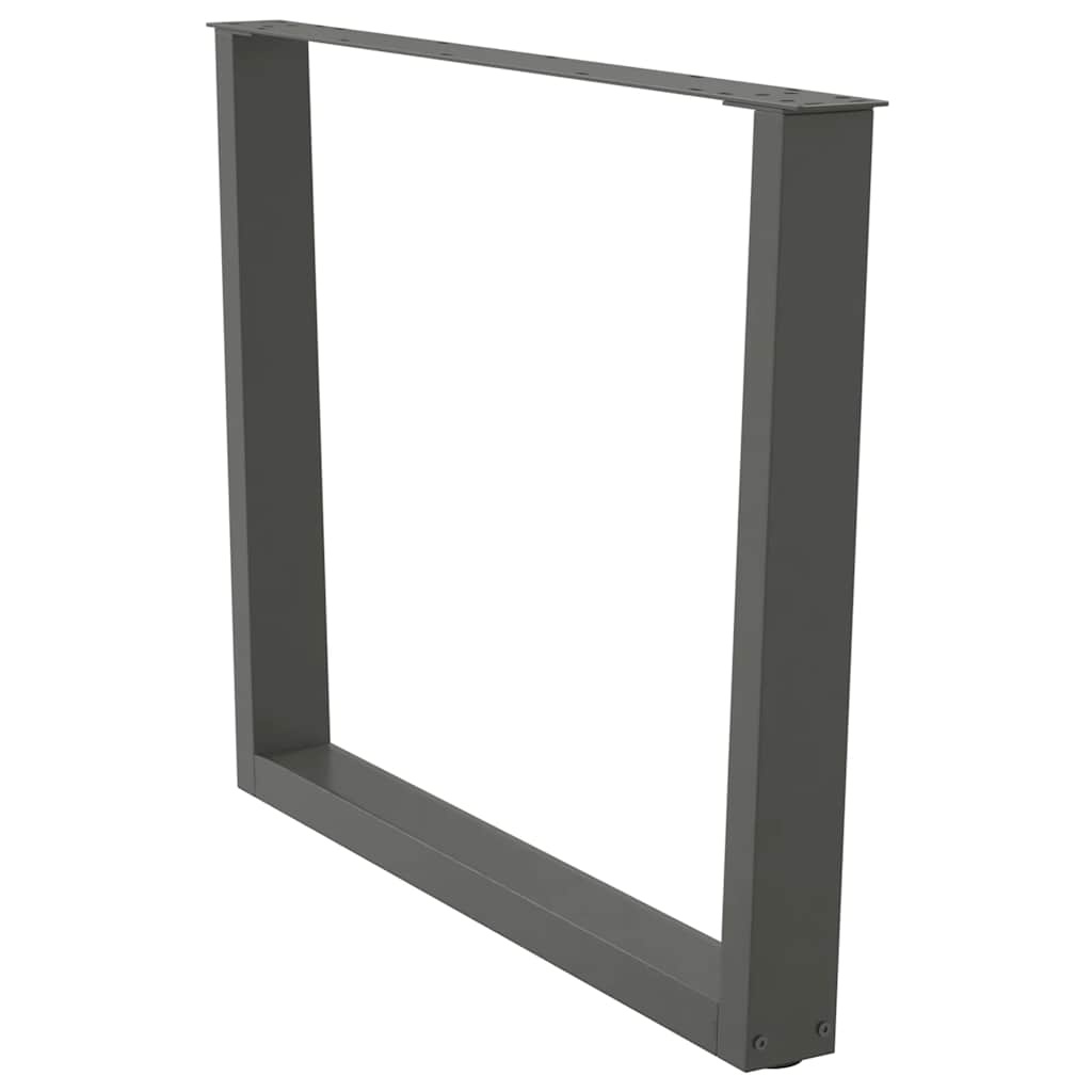 Couchtischbeine V-Form 2 Stück Schwarz 30x(30-31,3) cm Stahl
