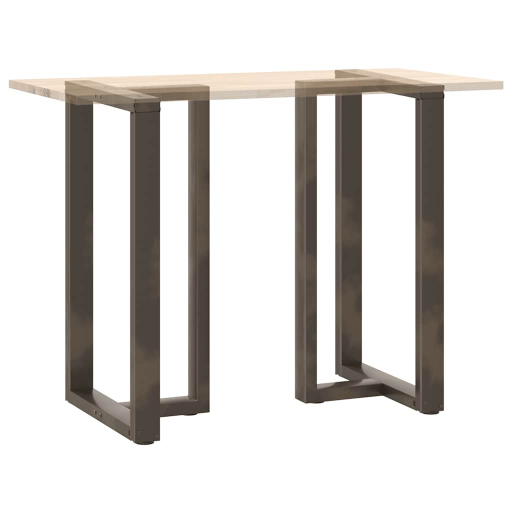 Couchtischbeine T-Form 2 Stk. Schwarz 30x25x(30-31) cm Stahl