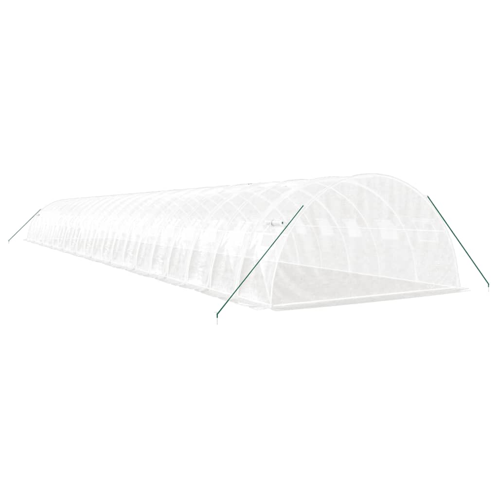 Gewächshaus mit Stahlrahmen Grün 8 m² 4x2x2 m
