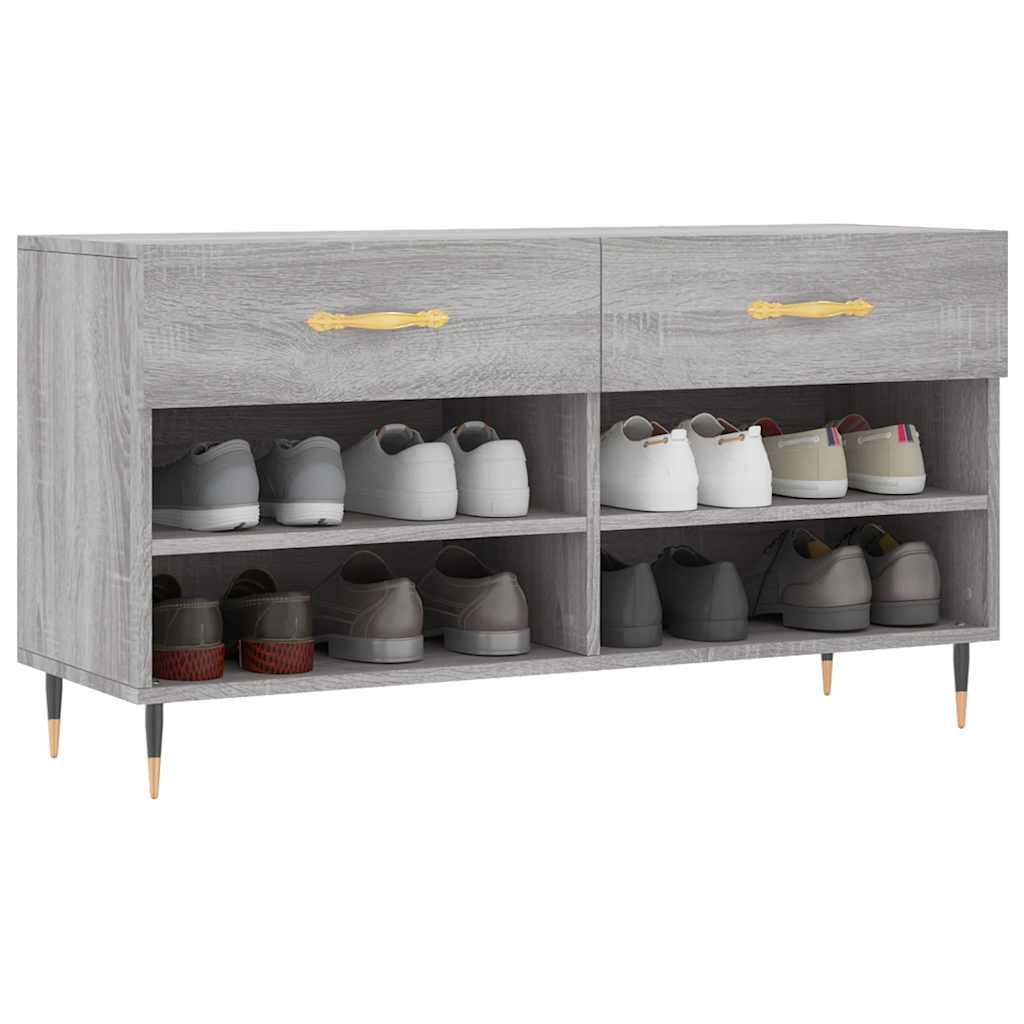 Schuhbank Weiß 102x35x55 cm Holzwerkstoff
