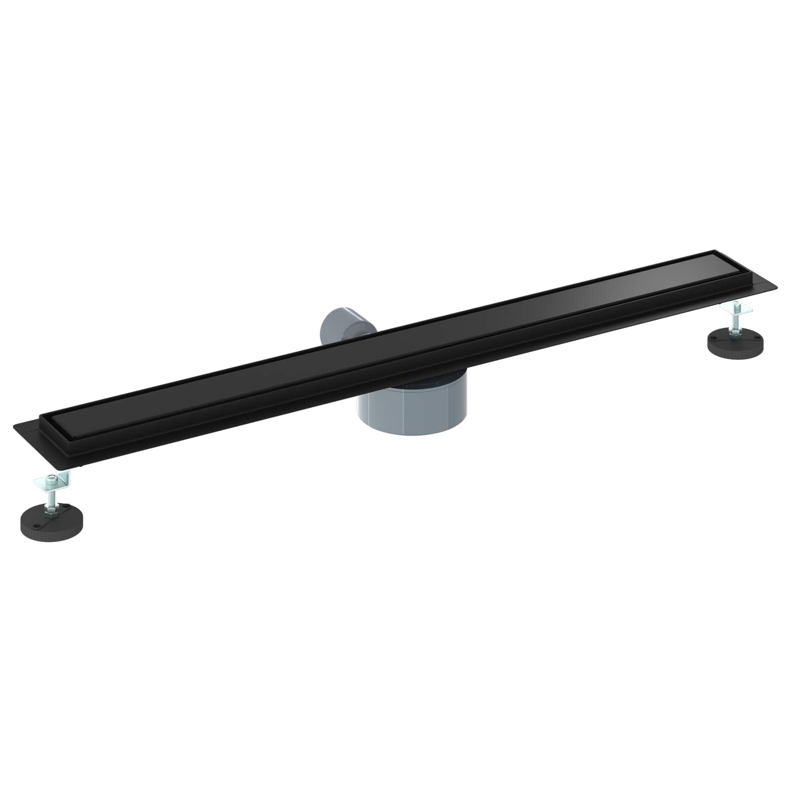Duschablauf 2-in-1 mit 360° Siphon Silber 54 x 11 x 9,5 cm