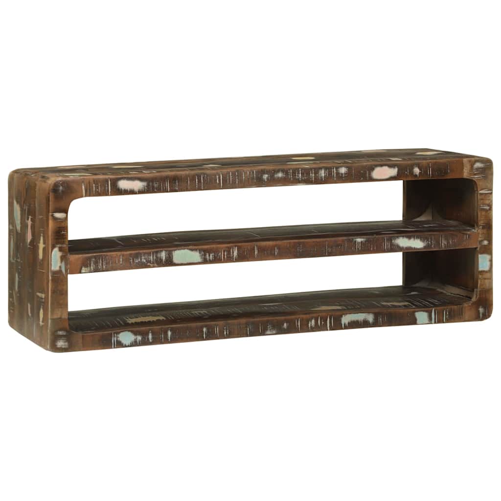 TV-Schränk mit Regal Braun 60 x 32 x 36 cm Massivholz Mango