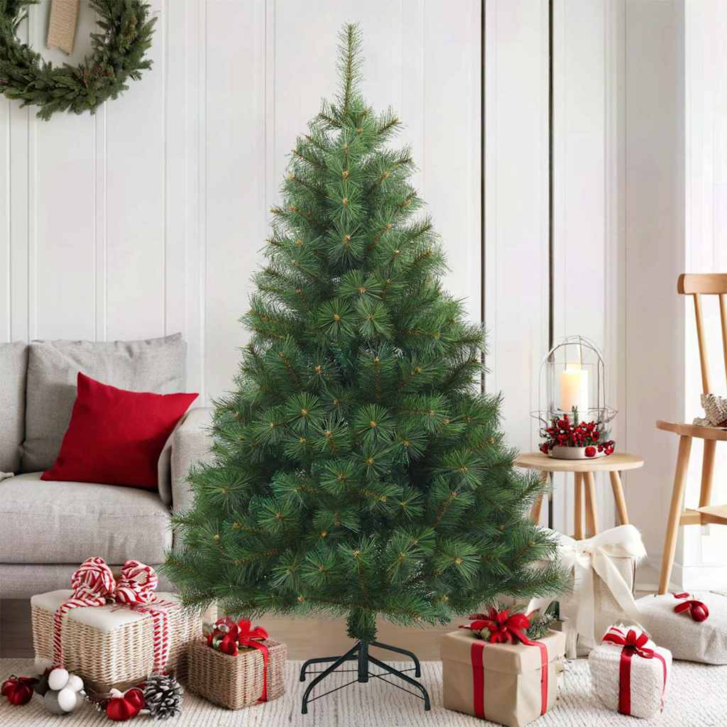 Künstlicher klappbarer Weihnachtsbaum Grün 120 cm PVC, Stahl