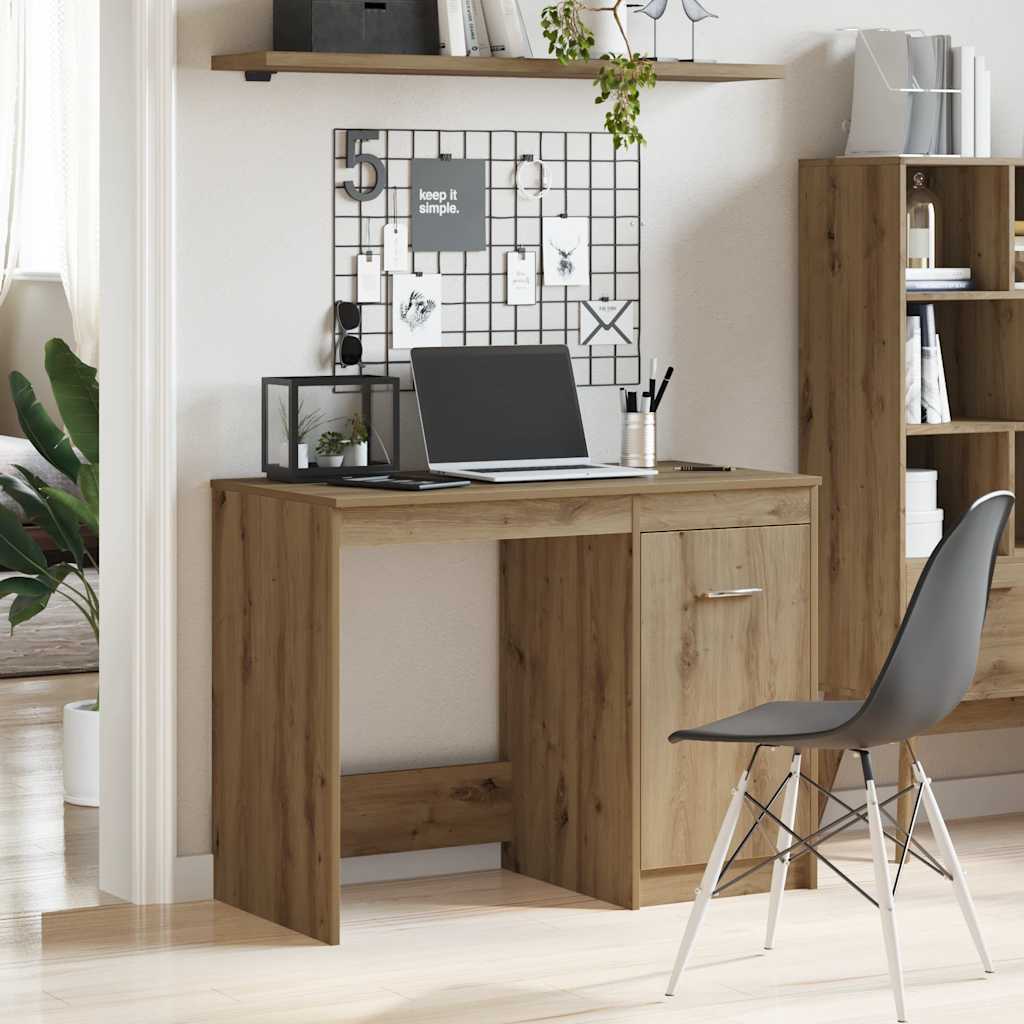 Schreibtisch Weiß 100×50×76 cm Holzwerkstoff