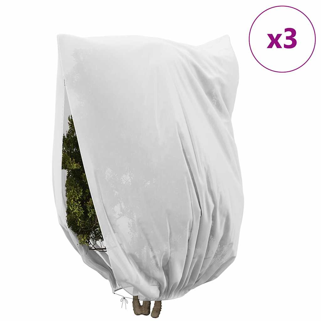 Wintervlies mit Reißverschluss 4 Stk. 70 g/m² 1x1,55 m