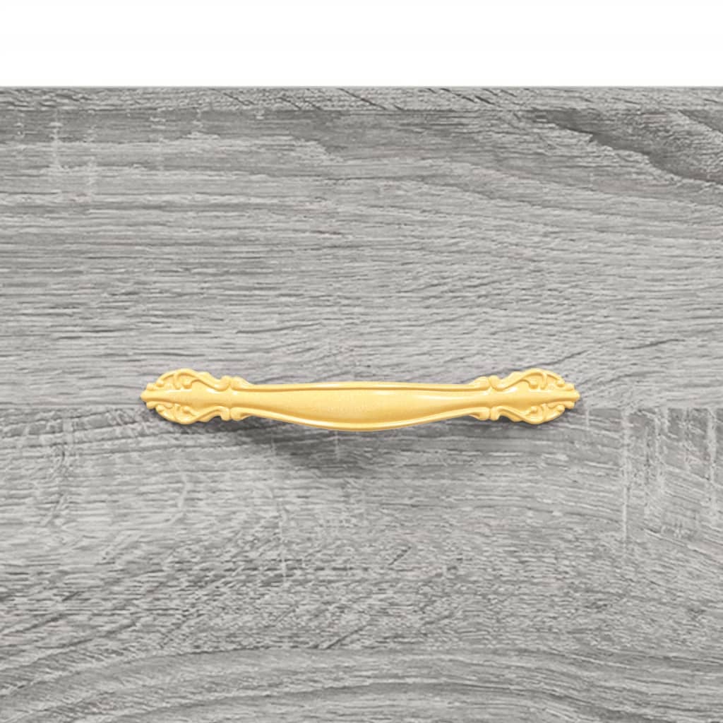 Highboard Betongrau 69,5x34x180 cm Holzwerkstoff