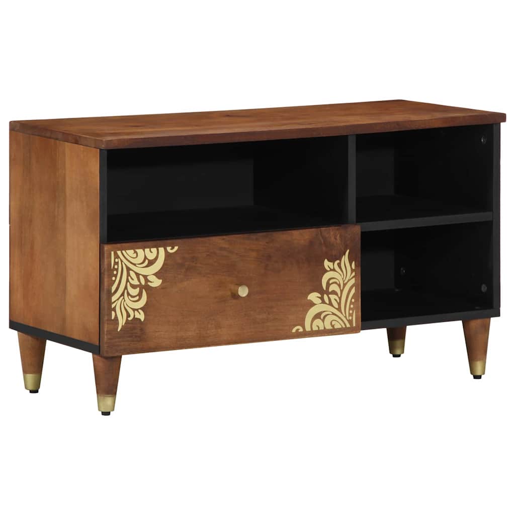 TV-Schränk Honigbraun 80 x 33 x 46 cm Massivholz Mango