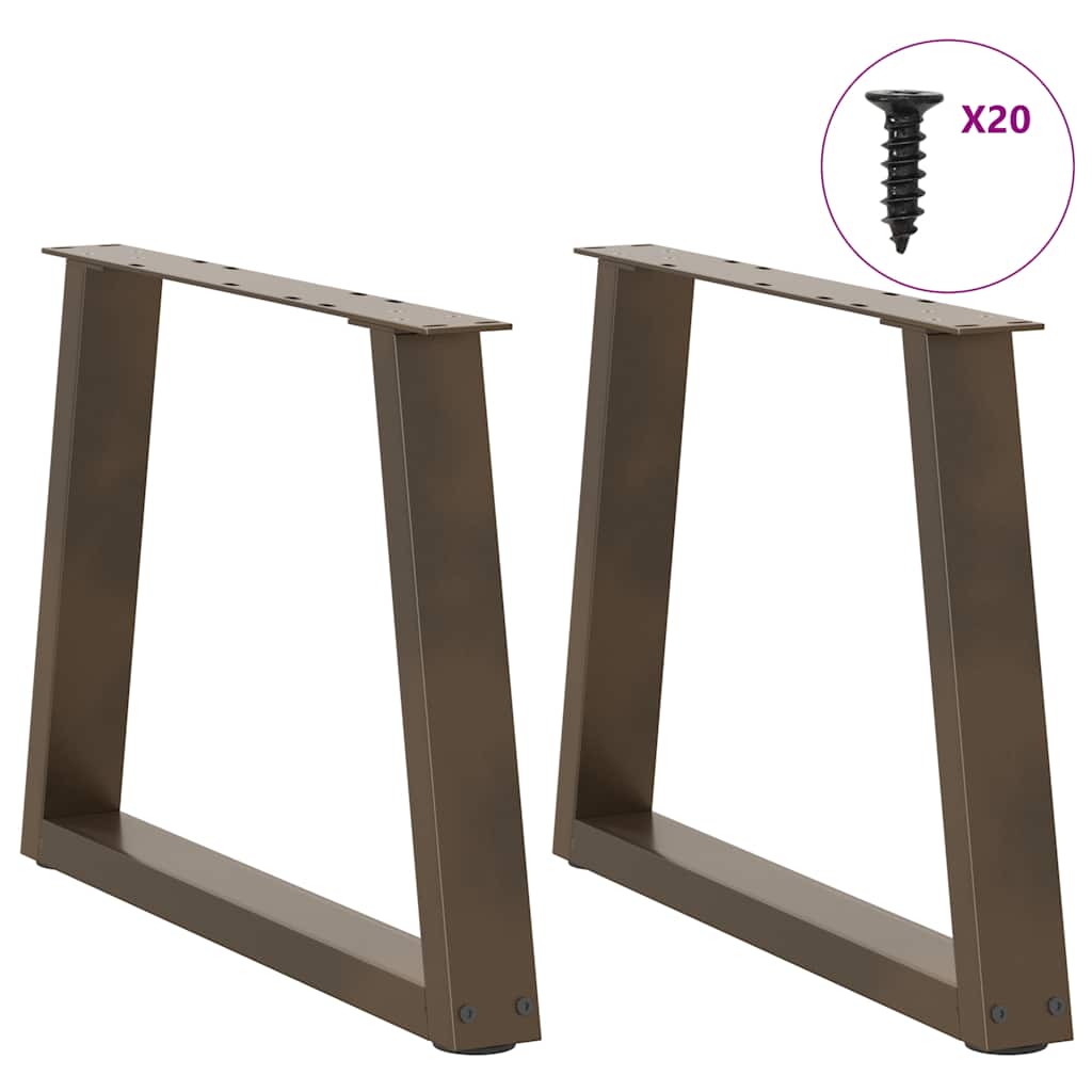 Couchtischbeine V-Form 2 Stück Schwarz 30x(30-31,3) cm Stahl