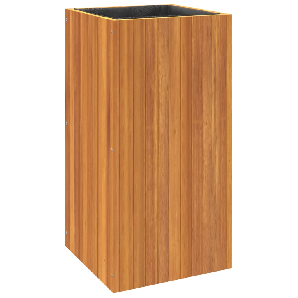 Pflanzkübel 25x25x25 cm Massivholz Akazie
