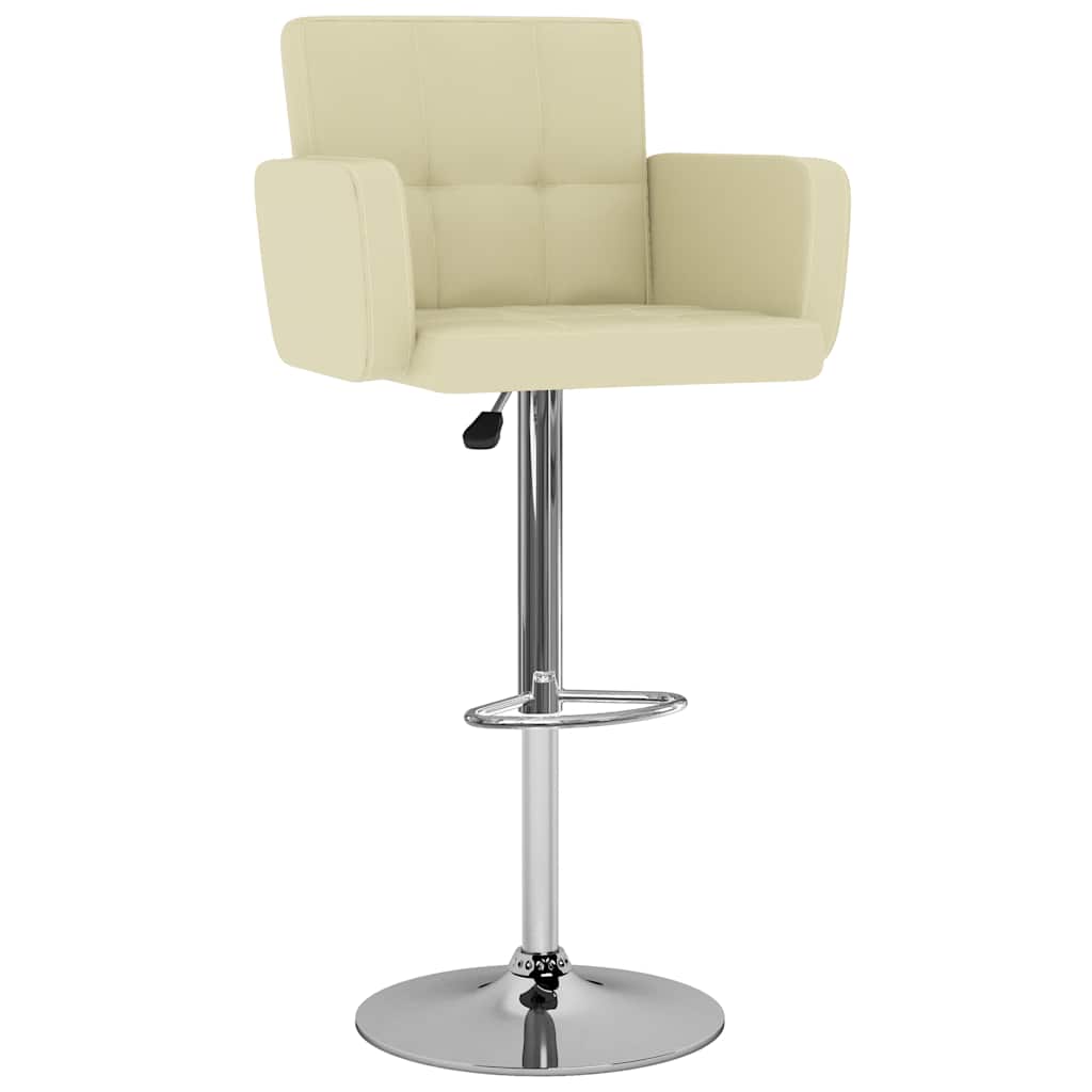 Barhocker 2 Stk. Weiß Kunstleder