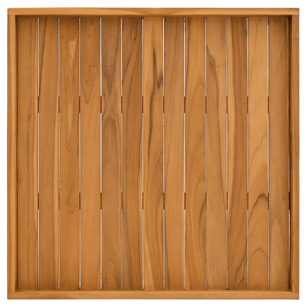Serviertablett 60x60 cm Massivholz Teak