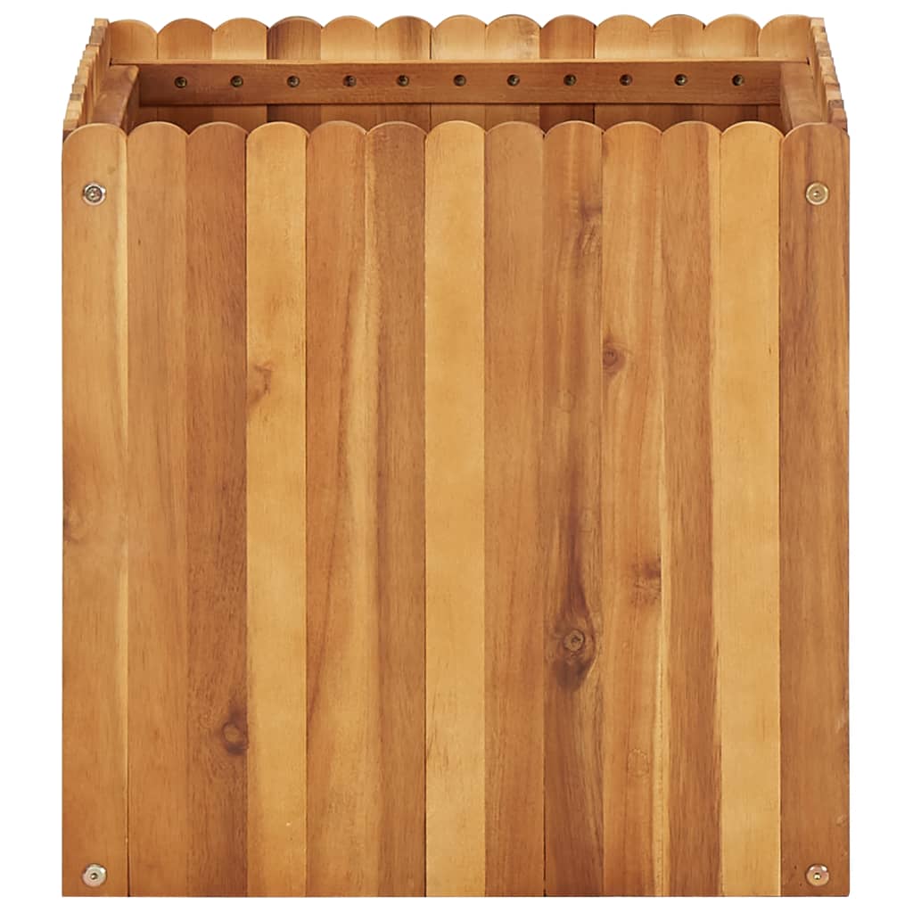 Garten-Hochbeet 50 x 30 x 25 cm Massivholz Akazie
