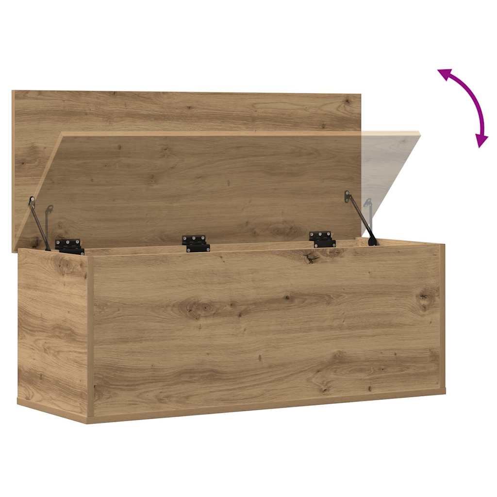 Aufbewahrungstruhe Weiß 84x42x46 cm Holzwerkstoff