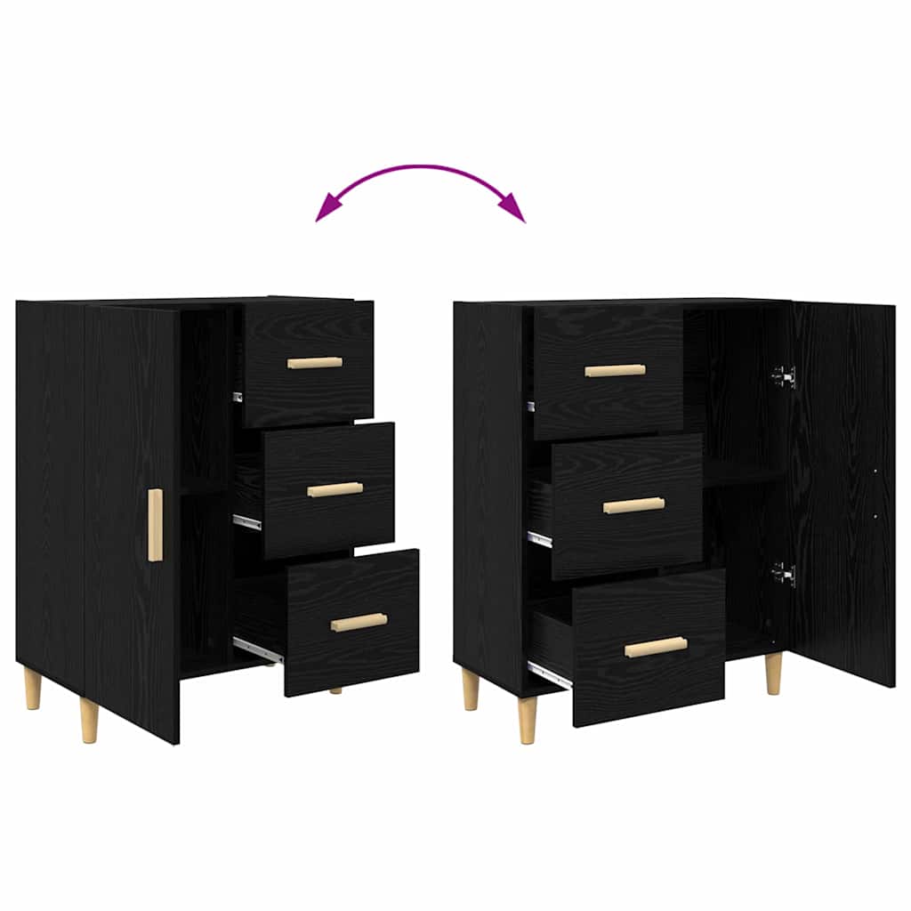Highboard Altholz 69,5 x 34 x 180 cm Holzwerkstoff