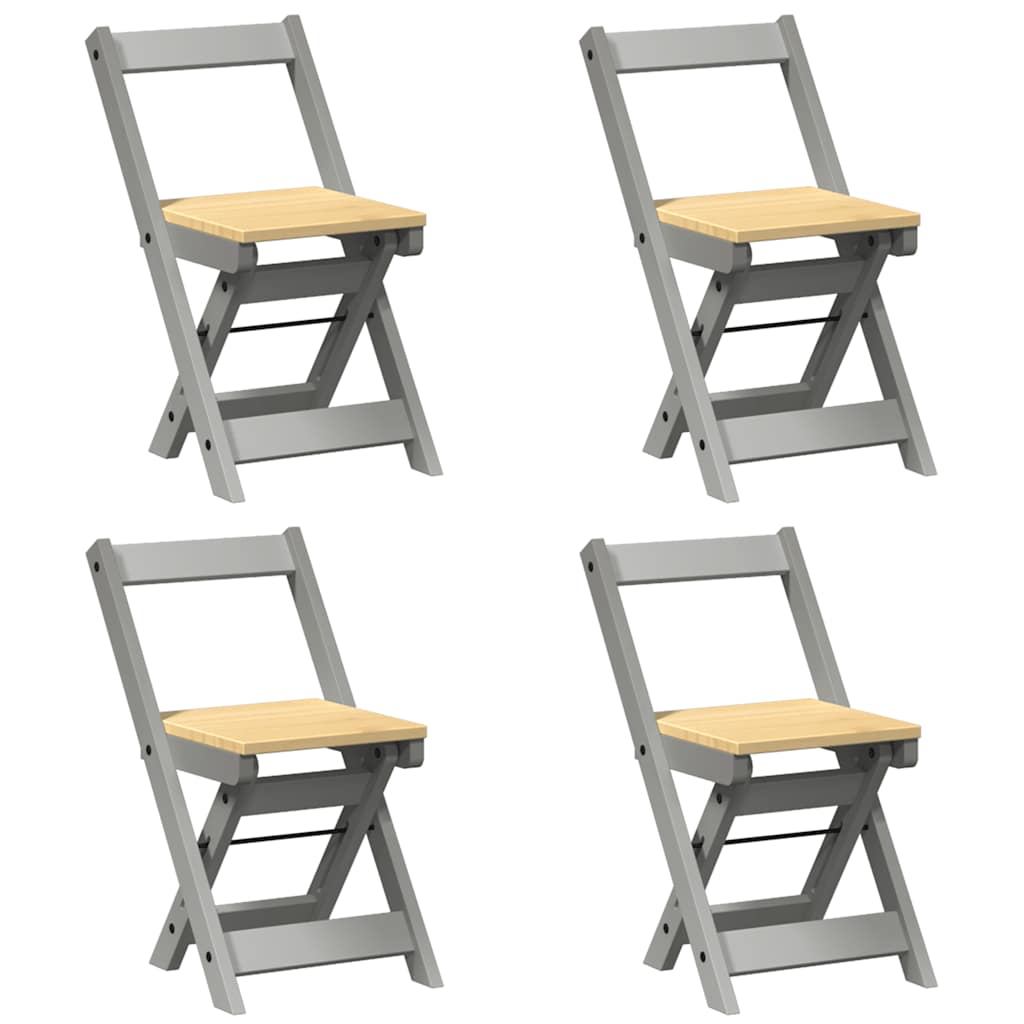 5-tlg. Butterfly-Esstisch-Set Corona Wachsbraun Kiefernholz