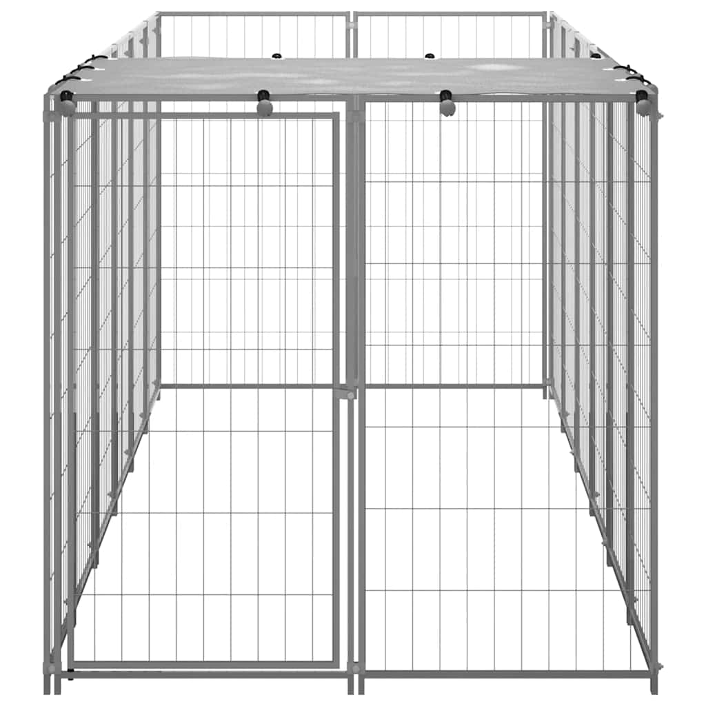 Hundezwinger 110x110x110 cm Stahl Schwarz