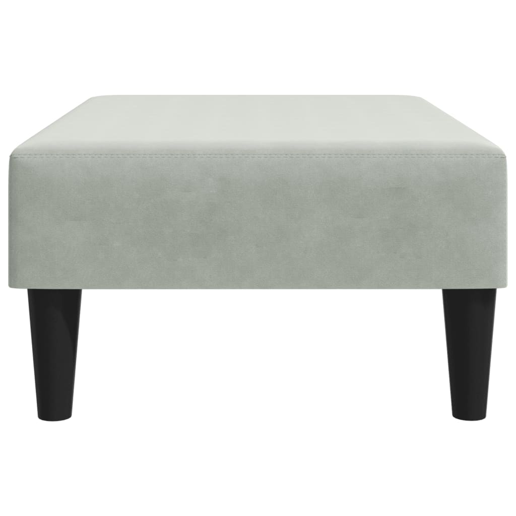 Fußhocker Blau 77x55x31 cm Samt